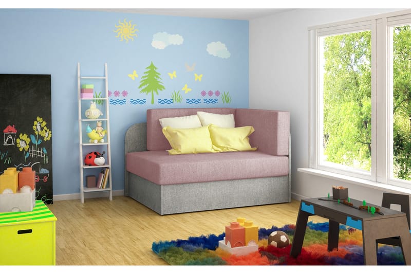 Crenviz Bäddsoffa - Rosa/Grå - Möbler - Soffa - Bäddsoffa