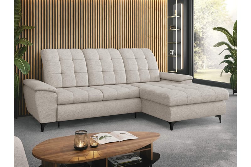 Crystalina Bäddsoffa med Divan 3-sits - Beige - Möbler - Soffa - Bäddsoffa