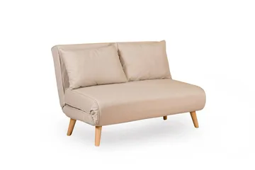 Daigo 2-sits Fällbar Framåtbäddad Bäddsoffa 120x180 cm i Tyg - Beige - Möbler - Soffa - Bäddsoffa