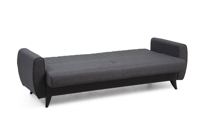 Dalima 3-sits Längsbäddad Bäddsoffa 55x183 cm med Förvaring i Tyg - Antracit - Möbler - Soffa - Bäddsoffa