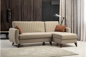 Dalima Bäddsoffa m. Divan 3-sits - Beige - Möbler - Soffa - Bäddsoffa