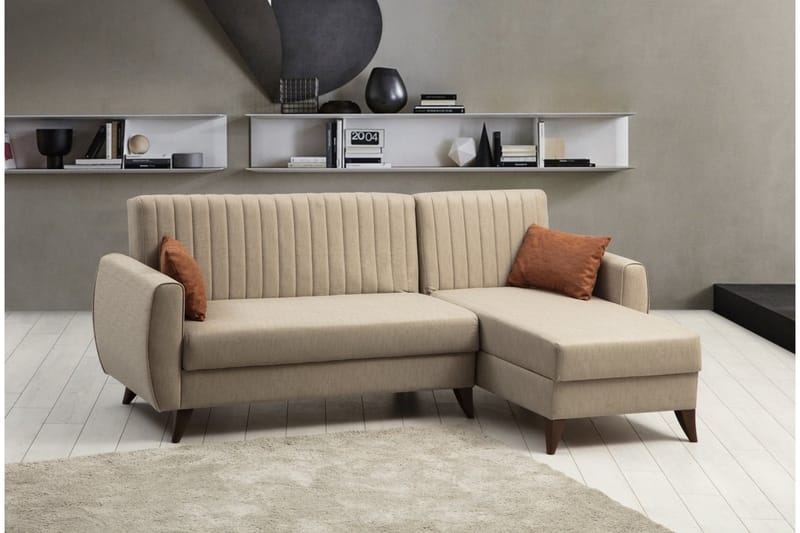 Dalima Bäddsoffa m. Divan 3-sits - Beige - Möbler - Soffa - Bäddsoffa