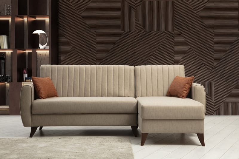 Dalima Bäddsoffa m. Divan 3-sits - Beige - Möbler - Soffa - Bäddsoffa