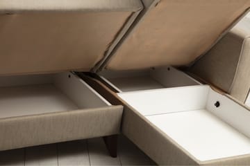 Dalima Bäddsoffa m. Divan 3-sits - Beige - Möbler - Soffa - Bäddsoffa