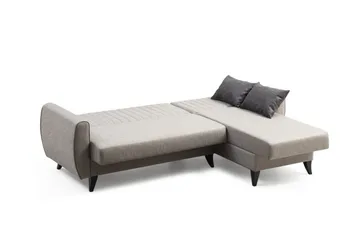 Dalima Bäddsoffa m. Divan 3-sits - Ljusgrå - Möbler - Soffa - Bäddsoffa