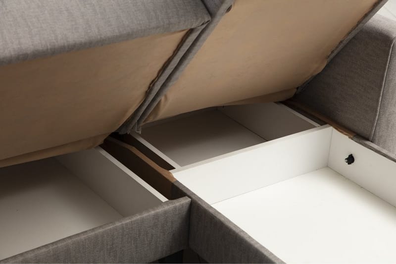 Dalima Bäddsoffa m. Divan 3-sits - Ljusgrå - Möbler - Soffa - Bäddsoffa