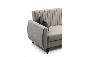 Dalima Bäddsoffa m. Divan 3-sits - Ljusgrå - Möbler - Soffa - Bäddsoffa