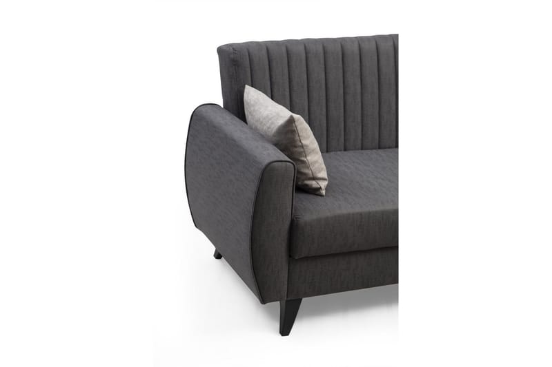 Dalima Bäddsoffa m. Divan 3-sits - Mörkgrå - Möbler - Soffa - Bäddsoffa