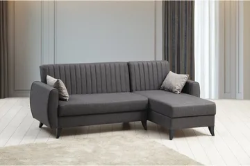 Dalima Bäddsoffa m. Divan 3-sits - Mörkgrå - Möbler - Soffa - Bäddsoffa