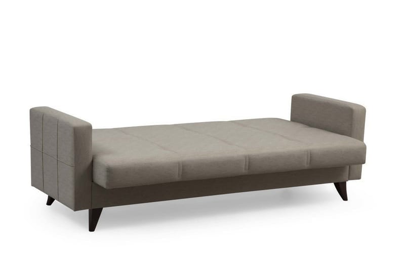 Darcia 3-sits Längsbäddad Bäddsoffa 75x183 cm med Förvaring i Tyg - Beige - Möbler - Soffa - Bäddsoffa