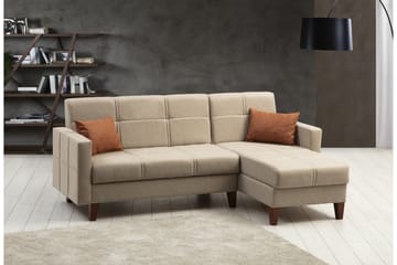 Darcia Bäddsoffa m. Divan 3-sits - Beige - Möbler - Soffa - Bäddsoffa