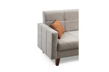 Darcia Bäddsoffa m. Divan 3-sits - Ljusgrå - Möbler - Soffa - Bäddsoffa