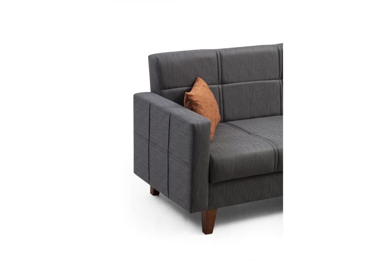 Darcia Bäddsoffa m. Divan 3-sits - Mörkgrå - Möbler - Soffa - Bäddsoffa