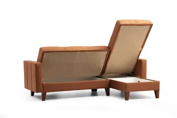 Darcia Bäddsoffa m. Divan 3-sits - Röd - Möbler - Soffa - Bäddsoffa