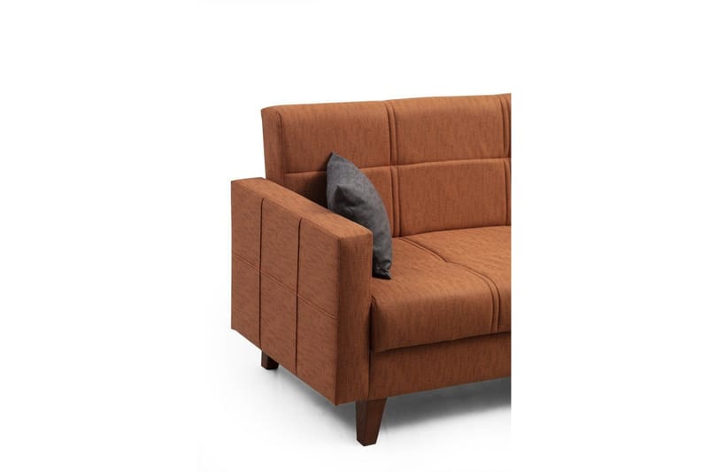 Darcia Bäddsoffa m. Divan 3-sits - Röd - Möbler - Soffa - Bäddsoffa