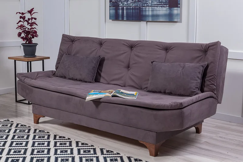 Defiglio 3-sits Bäddsoffa, Grå