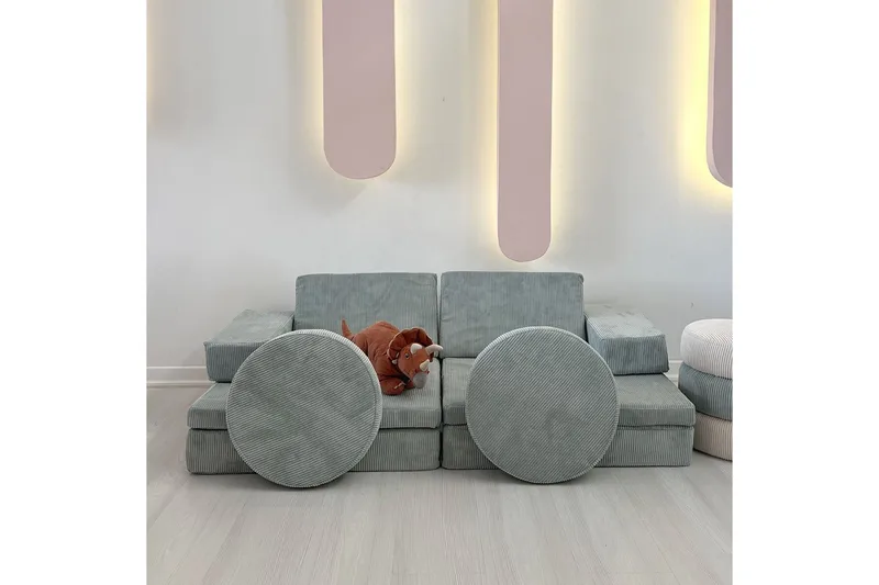 Deliones Bäddsoffa, Blå