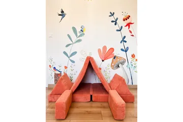 Deliones Bäddsoffa - Orange - Möbler - Soffa - Bäddsoffa