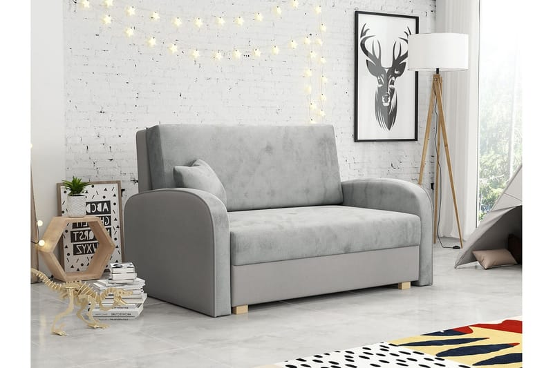 Denegal 2-sits Bäddsoffa Ljusgrå - Möbler - Soffa - Bäddsoffa