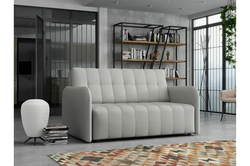 Denegal 2-sits Bäddsoffa Ljusgrå - Möbler - Soffa - Bäddsoffa