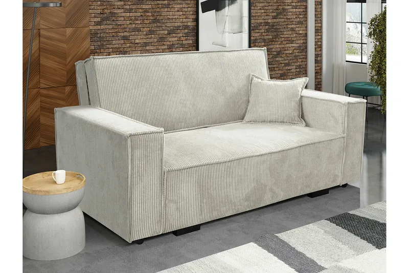 Denegal 2-sits Bäddsoffa NO_BRAND beige - Möbler - Soffa - Bäddsoffa