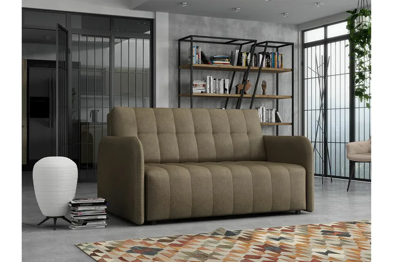 Denegal 2-sits Bäddsoffa NO_BRAND Brown - Möbler - Soffa - Bäddsoffa