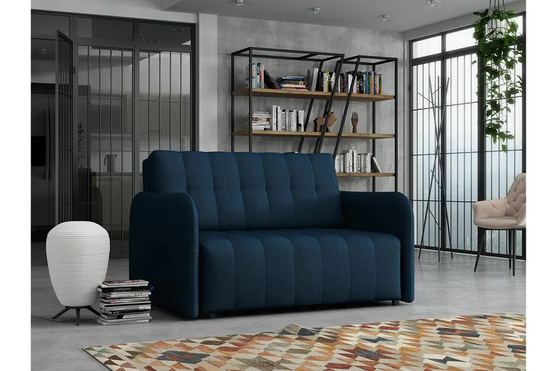 Denegal 2-sits Bäddsoffa NO_BRAND Dark blue - Möbler - Soffa - Bäddsoffa