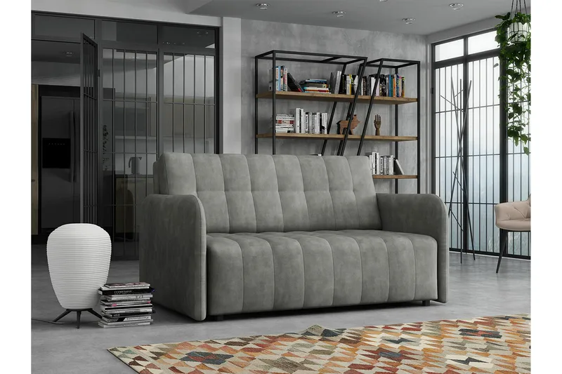 Denegal 2-sits Bäddsoffa NO_BRAND Grey - Möbler - Soffa - Bäddsoffa