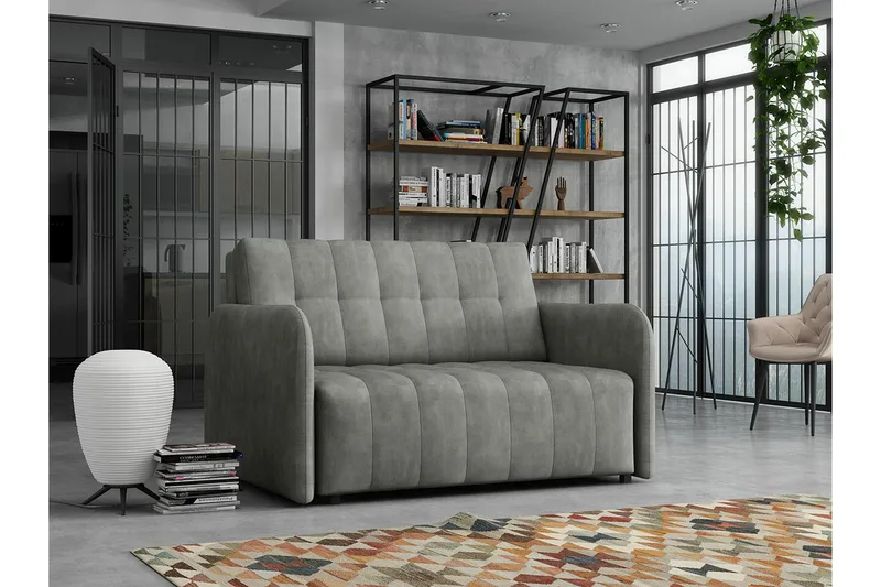 Denegal 2-sits Bäddsoffa NO_BRAND Grey - Möbler - Soffa - Bäddsoffa