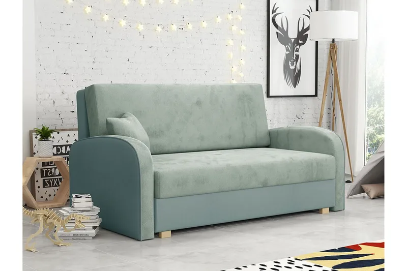 Denegal 2-sits Bäddsoffa NO_BRAND Light green - Möbler - Soffa - Bäddsoffa