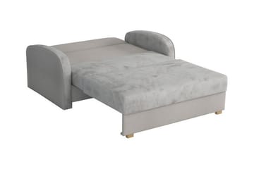 Denegal 2-sits Framåtbäddad Bäddsoffa 112x196 cm med Förvaring i Sammet - Mintgrön - Möbler - Soffa - Bäddsoffa
