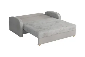 Denegal 2-sits Framåtbäddad Bäddsoffa 132x196 cm med Förvaring i Sammet - Rosa - Möbler - Soffa - Bäddsoffa