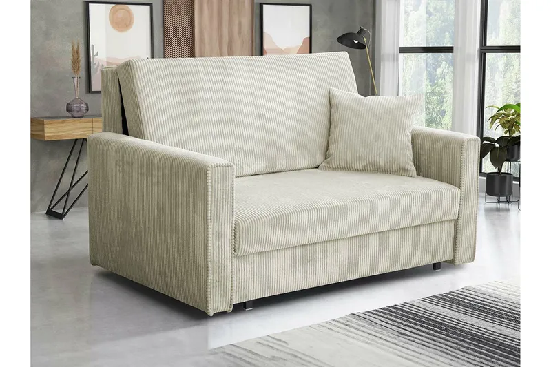 Denegal 2-sits liten bäddsoffa i Manchester - Beige - Möbler - Soffa - Bäddsoffa