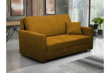 Denegal 2-sits liten bäddsoffa i Manchester - Brun - Möbler - Soffa - Bäddsoffa