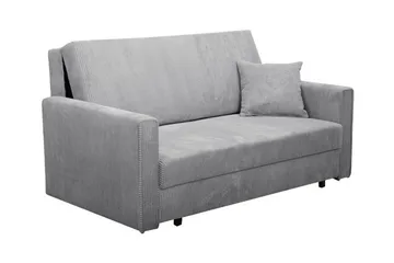 Denegal 2-sits liten bäddsoffa i Manchester - Grå - Möbler - Soffa - Bäddsoffa