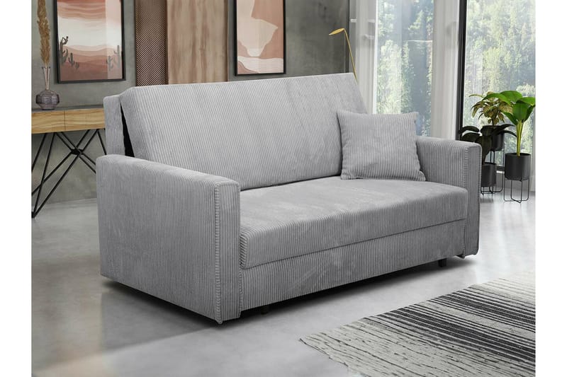 Denegal 2-sits liten bäddsoffa i Manchester - Grå - Möbler - Soffa - Bäddsoffa