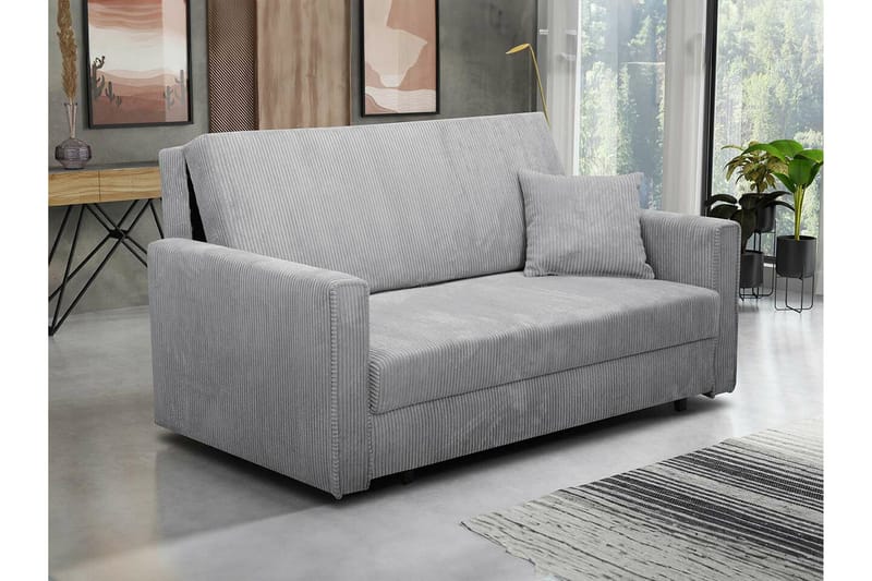 Denegal 2-sits liten bäddsoffa i Manchester - Grå - Möbler - Soffa - Bäddsoffa