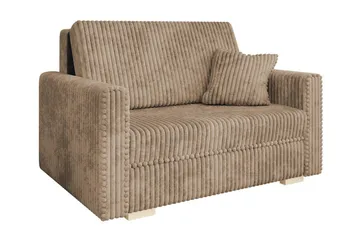Denegal 2-sits liten bäddsoffa i Sammet - Beige - Möbler - Soffa - Bäddsoffa