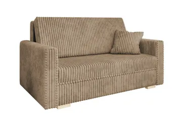 Denegal 2-sits liten bäddsoffa i Sammet - Beige - Möbler - Soffa - Bäddsoffa