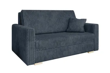 Denegal 2-sits liten bäddsoffa i Sammet - Grå - Möbler - Soffa - Bäddsoffa