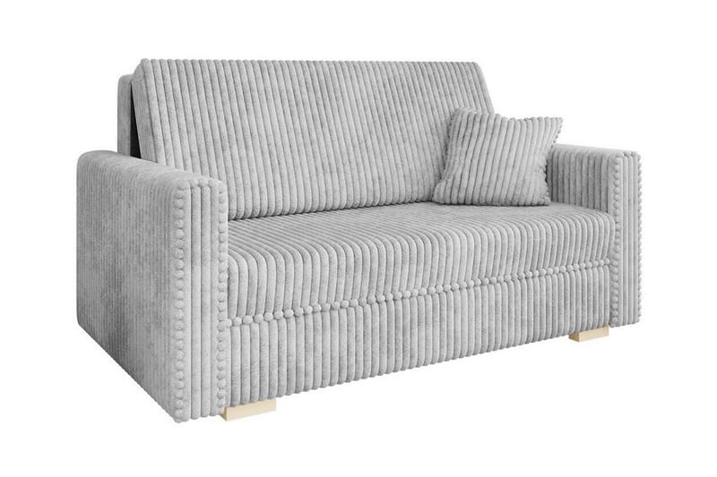 Denegal 2-sits liten bäddsoffa i Sammet, Grå