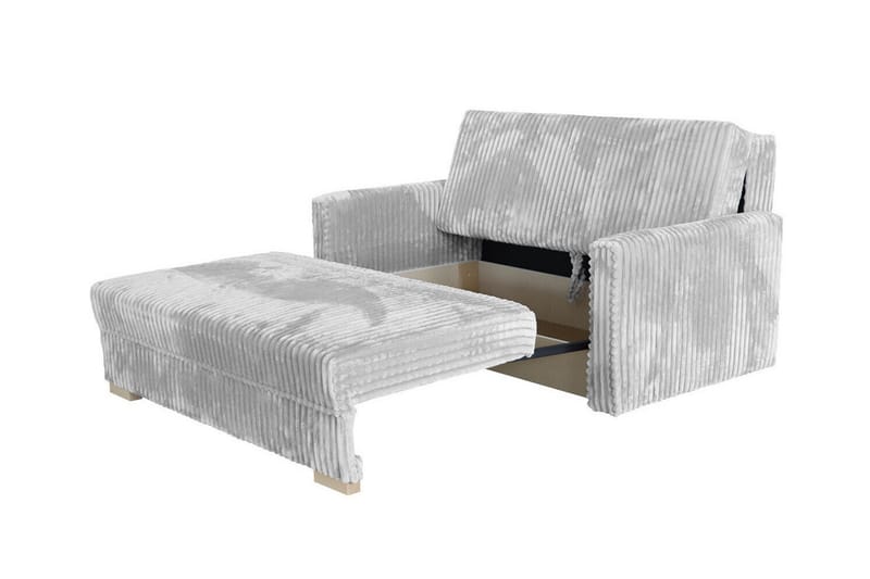 Denegal 2-sits liten bäddsoffa i Sammet - Grå - Möbler - Soffa - Bäddsoffa