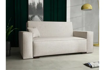 Denegal 2-sits liten bäddsoffa i Tyg - Beige - Möbler - Soffa - Bäddsoffa
