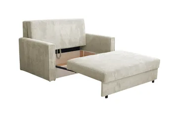 Denegal 2-sits liten bäddsoffa i Tyg - Blå - Möbler - Soffa - Bäddsoffa