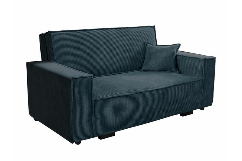 Denegal 2-sits liten bäddsoffa i Tyg - Blå - Möbler - Soffa - Bäddsoffa