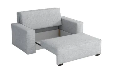 Denegal 2-sits liten bäddsoffa i Tyg - Grå - Möbler - Soffa - Bäddsoffa