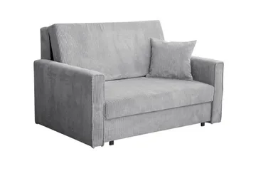 Denegal 2-sits liten bäddsoffa i Tyg - Grå - Möbler - Soffa - Bäddsoffa