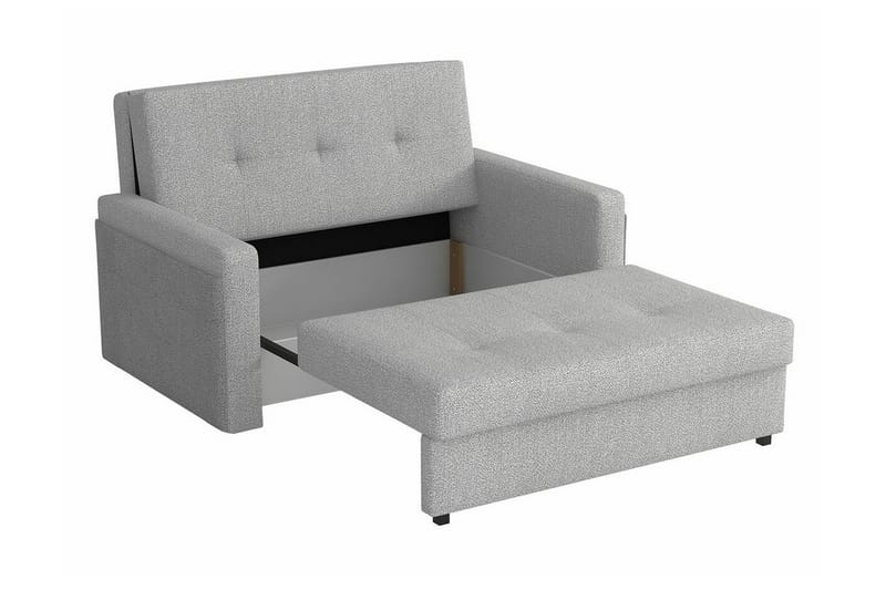 Denegal 2-sits liten bäddsoffa i Tyg - Grå - Möbler - Soffa - Bäddsoffa