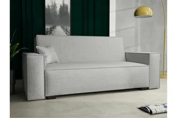Denegal 2-sits liten bäddsoffa i Tyg - Grå - Möbler - Soffa - Bäddsoffa