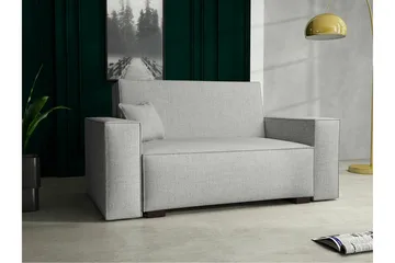 Denegal 2-sits liten bäddsoffa i Tyg - Grå - Möbler - Soffa - Bäddsoffa